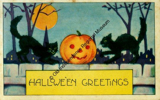 Halloween postcard, October 1922